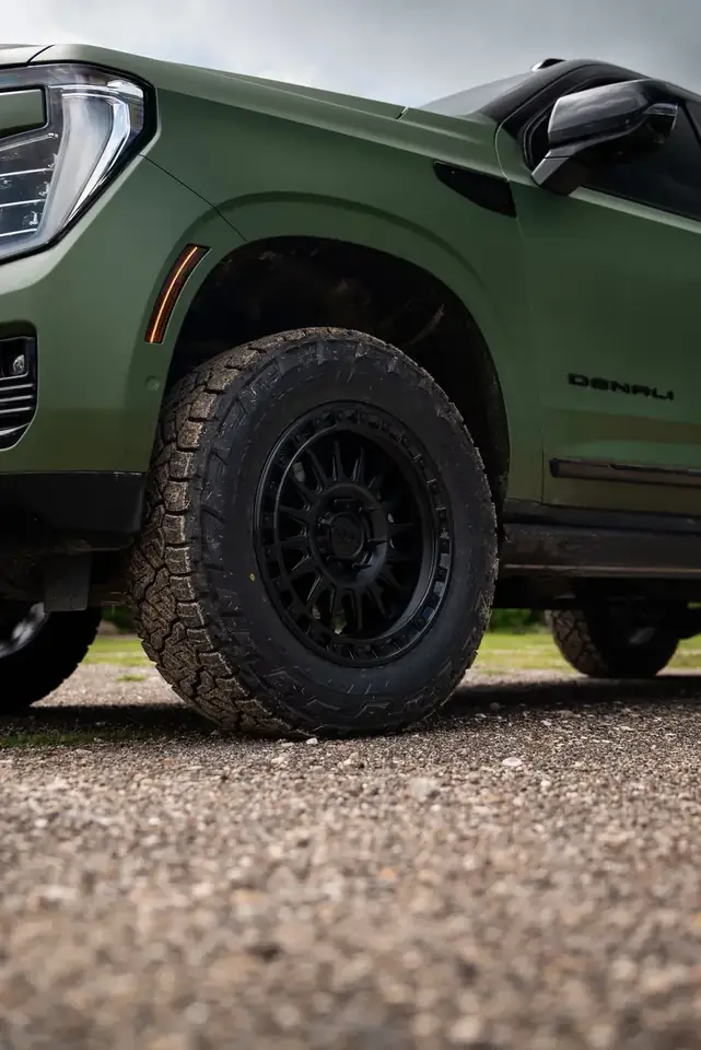KMC wheel and Nitto tire fitment on a 2025 GMC Yukon
